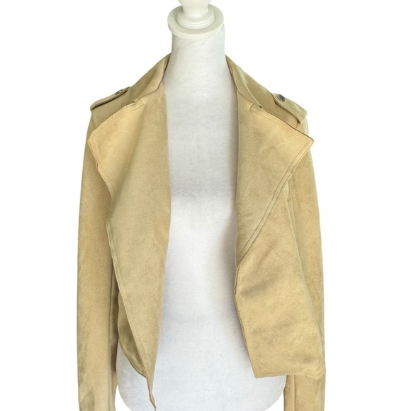Anthropologie - Crop Moto Micro-Suede Jacket Sz XS - Picture 7 of 12